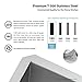 KRAUS Pax 14 1/2-inch 18 Gauge Undermount Single Bowl Stainless Steel Kitchen Bar Sink, KHU15