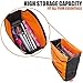 Ibera Bike Trunk Bag - PakRak Clip-On Quick-Release Waterproof Bicycle Commuter Bag (Orange)