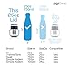 POP Design 25oz Bottle Lid, Leak Proof Double Wall Vacuum Insulated Cap, Stainless Steel, BPA Free, Fits 25oz Swell, Mira, Thermo Tank, and Kingso