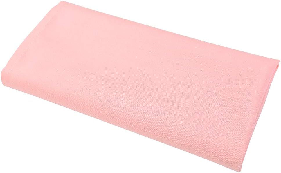 RC ROYAL CREST by Sigmatex - Lanier Textiles IPN-2020-LPNK-E 100% Murata Jet Spun (MJS) Polyester Cloth Napkins, Size: 20โ x 20โ Finished, Set of 12 (1 Dozen) (Light Pink)