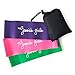 Jessie’s Girls Resistance Glute Bands Set/Light, Medium, Heavy Mini Loop Bands Training Kit for Legs, Butt and Glutes / 4” Width, 11” Length/Includes Carry Bag