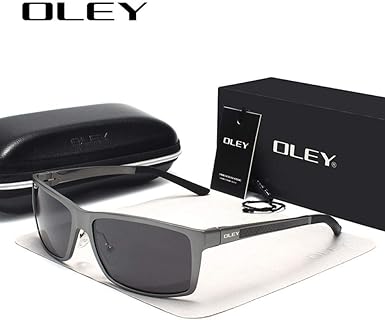 Amazon.com: OLEY Marca Gafas de sol para hombre, cuadradas, polarizadas  UV400, lente Y7160 C5 BOX, talla única: Clothing