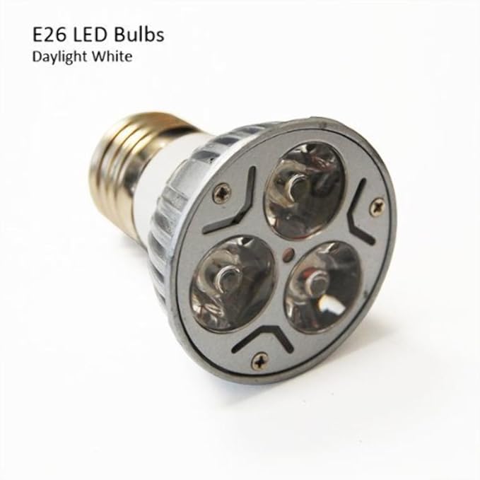 eTopLighting, LED Day Light E26 Type 120V 3W Light Bulb LED E26 Light Bulb 120V 3WATTS LAMP