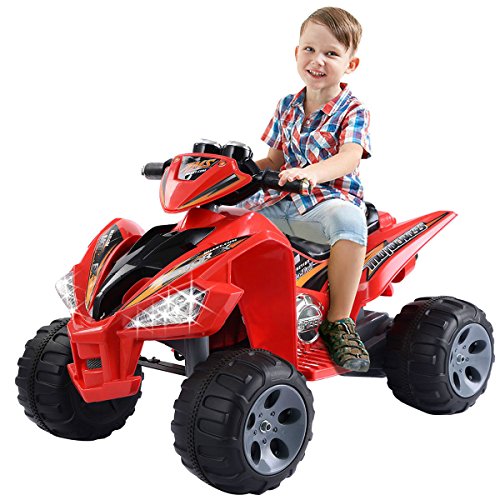 Kids Ride On ATV Quad 4 Wheeler Electric Toy Car 12V Battery Power Led Lights - Thumbnail 5