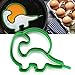 AKOAK Cute Funny Reusable Non Stick Silicone Dinosaur Fried Egg Shaper Mold Egg Ring Pancake Breakfast Essential Kitchen Gadget Cooking Tool