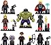 8pcs/Set Super Heroes Marvel Assemble Avengers DC Hulk Captain America Minifigures Building Blocks Sets Bricks Mini Figures Toys