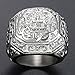 Trendsmax 316L Stainless Steel Signet Ring Carved Cross Crown Silver Tone Finger Ring Gothic Cool Size 9