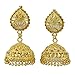Banithani 18K Gold Plated Big Drop Dangle Jhumka Jhumki Earrings Set New Bollywood Jewelry