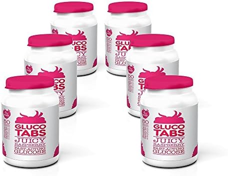 GlucoTabs Rasberry Multipack of 6 Pots (50 tablets/pot)