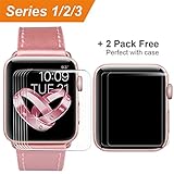 [6 PACK] For Apple Watch Screen Protector 38mm Series 3 2 1,COVERY HD Anti-Scratch Bubble Free Film Accessories For iWatch 38mm -HD Clear