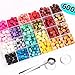 600 Pcs Octagon Sealing Wax Beads with 2 Pcs Tea Candles and 1 Pcs Wax Melting Spoon for Wax Sealing Stamp (24 Colors)