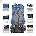 TETON Sports Outfitter 4600 Ultralight Internal Frame High-Performance Backpack for Hiking, Camping, Travel, and Outdoor Activities; 75L, Blue
