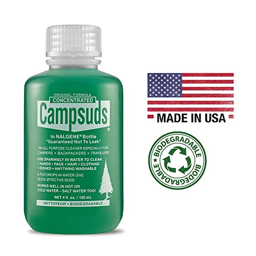 Sierra Dawn Campsuds Biodegradable Soap - All Purpose Cleaner for Camping, Hiking, Backpacking, Household - Perfect Liquid Soap for Camping Dishes, Shower, Shampoo, Hand (4oz in Nalgene Bottle) - Thumbnail 7