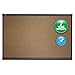 Quartet Prestige Colored Cork Bulletin Board, 36 x 24, Brown Surface, Graphite Gray Fiberboard/Plastic Frame