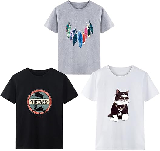 Amazon Tシャツ メンズ 半袖 Tシャツ 3点セット インナーシャツ カジュアル スポーツ シャツ プリント 丸襟 トップス 肌着 抗菌防臭 柔らかい 快適 おしゃれ 人気 ファッション シンプル メンズ 服 Tシャツ 春夏秋に対応 カルクライフ シューズ バッグ