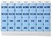 Apex Large 7 Day Weekly Pill Organizer - Weekly Pill Organizer, 4 Times a Day, Easy-Open, Organize Medication or Vitamins