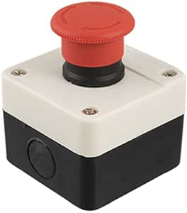 Rojo señal de parada de emergencia seta Push botón interruptor estación