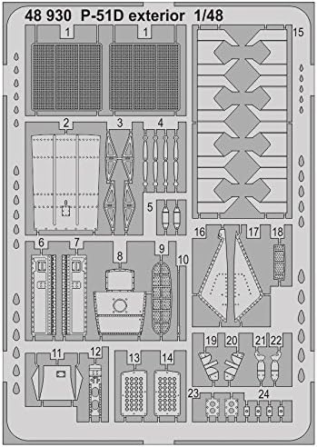 Eduard Accessories 48930Aamodelmaking Accessory P 51D Exterior For Airfix