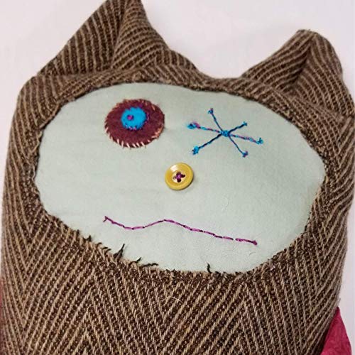 Big Goofy Monster Doll Handmade Lovable Travel Pillow
