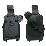For Casio G'zOne Boulder C711 (Extended Battery) Black Swivel Belt Clip Holster