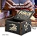 Imncya Star Wars Music Box, Retro Carved Hand Crank Antique Wooden Starwars Theme Tune Musical Box Home Decoration Crafts Gifts for Kids Brother Children Boyfriend Son Boys (Black)