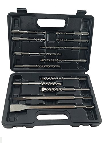 Click Here to See More Images GPT SDS Plus Chisel Drill Bit Set Chisels Masonry 13 Pc in Hard Plastic Carry Case TODK 13