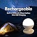 OxyLED Gravity Sensor LED OFF/ON Night Lamp, USB Rechargeable, Warm Light (1_pack)