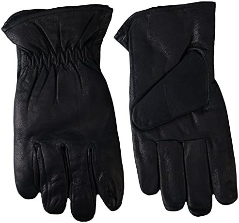 Hot Leathers Waterproof Leather Riding Gloves (Black, X-Large)