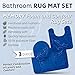 Bathroom Rug Mats Set 3 Piece - Memory Foam Extra Soft Shower Bath Rugs – Contour Mat and Lid Cover - Perfect Combination of Luxury and Comfort - Royal Blue