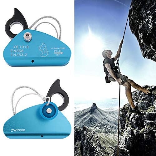 MAGT Climbing Descender Self-Braking Safety Climbing Carabinerï¼ŒAscender Descender Climbing Fits 11mm-13mm Rope for Rocking Climbing Tree Arborist Mountaineering Caving