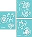 Spellbinders Jane Davenport Flower Girl Stencils, Teal