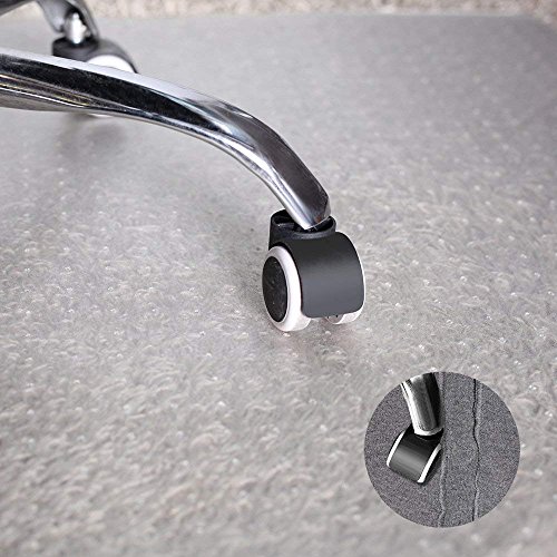 Office Chair Mat for Carpets Floors Heavy Duty Carpet Chair Mat for Low and Medium Pile Carpets 48" x 36", Rug Protector Chair Mat
