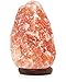 Salt Lamp Imports Natural Pink Himalayan Salt Rock Crystal Lamp 11 to 17 lbs with Wooden Base, Cord, and Bulb