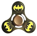 Zip Spinners- Batman Toy Metal Fidget Spinner with Ultra Speed Deep Groove Bearings- Stress Toys Best Boredom Reducer Tri Spinner for Kids & Adults (Batman)