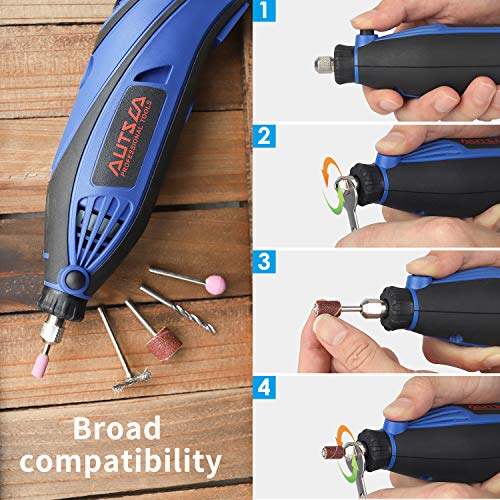 AUTSCA Multifunktionswerkzeug Drehwerkzeug Mit 168 teiligen Zubehörset und 4 Aufsätzen mit viel Zubehör beliebter… – Bild 4