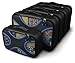 Shacke 6 Set Packing Cubes for Travel Lightweight Luggage Organizer (Black/Blue)
