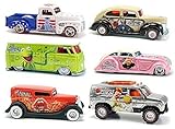 The Muppets Hot Wheels Compete Pop Culture Set 2014 Starring: Kermit the Frog, Miss Piggy, Animal, Gonzo, Beaker & Sam the Eagle - Chevy Truck -Volkswagen VW Bus