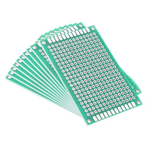 AUXcell 4x6cm Double Sided Universal Printed Circuit Board for DIY Soldering 10pcs