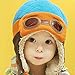 FEITONG Cute New kids Girls Boys Beanie Pilot Crochet Earflap Hats Winter Warm Cap Hat
