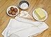 AMOUR INFINI Organic Cotton Flour Sack Kitchen Towels Set of 12 Super Absorbent 28 x 28 Soft Lint Free Flour Sack Tea Towels (White)