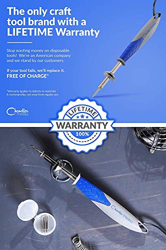 Chandler Tool Soldering Iron Kit - 30 Watt - Professional Quality Solder Iron With 5 Long-Life Tips + Stand + Lead-Free Wire - Thumbnail 2