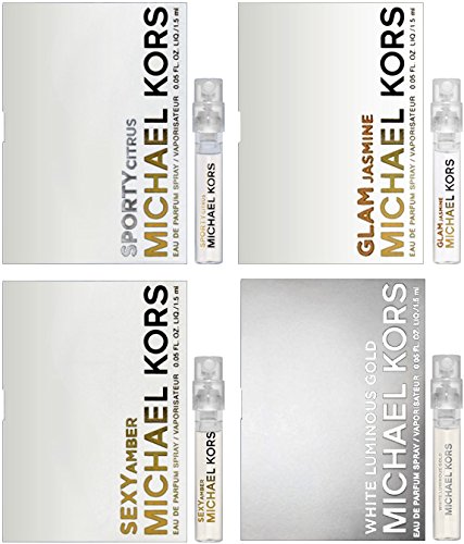 Michael Kors Fragrance Collection Sampler - Lot of 4 Spray Vials (.05oz each)