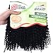Silike Marlybob Kinky Curl Crochet Hair 8 Inch (3 Bundles/pack) Mali Bob Crochet Braiding Hair Afro Kinky Curl Hair Extension(1#)