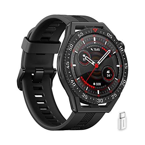 HUAWEI WATCH GT 3 SE Smartwatch Uomo, Allenamento scientifico, Chiamate Bluetooth, GPS, Monitoraggio battito cardiaco, sonno e SpO2, 5ATM, per Android/iOS, 14 giorni di autonomia + AP52, Nero, 46 mm