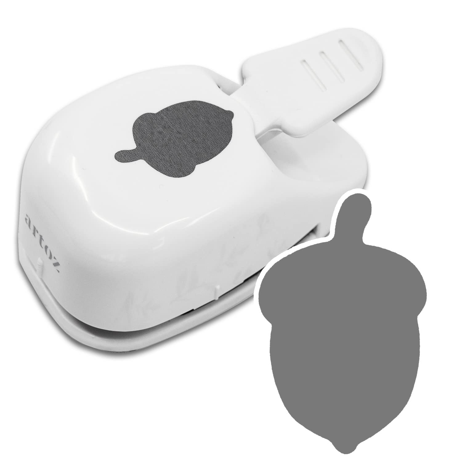 Punch - acorn, 3.1 cm - paper punch, hole punch, motif punch for Christmas and Advent, for invitations, menu cards and decoration, suitable up to 220 g/m²