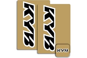 VISCID DESIGN CO. KYB Fork & Shock Suspension Decals (Black/White on Clear)