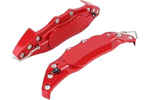 Brake Caliper Covers Fake Calipers Universal 2Pcs Front Rear for Car Truck SUV Aerospace Aluminum ABS Glue On Clip-on Brake P