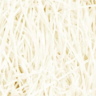 Emartbuy Cream Shredded Paper 200 g - Lightweight Gift Filling Crinkle Paper