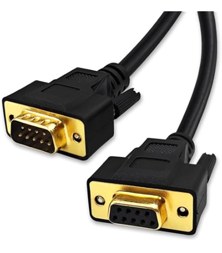 Oiyagai RS232 Male To Female Serial Extension Cable 1.5m/5ft