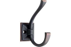 Liberty Hardware 137246 Ruavista Coat and Hat Hook, Single, Bronze with Copper Highlights
